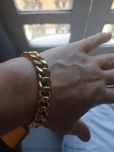 Pulseira unissex ouro 16