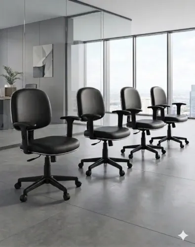 [DESCONTÃO] Kit 5 Cadeiras de Escritório Ergonômica com rodas- 3 x R$350 cartão de crédito