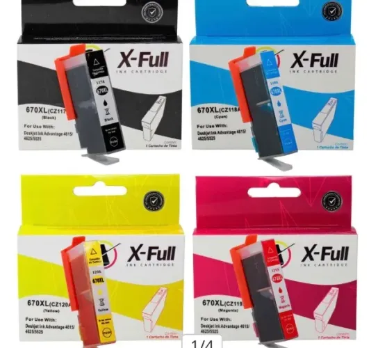 Kit Cartucho novos 670 XL