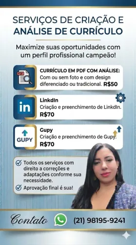 Crio seu currículo com análise
