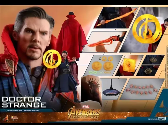 Hot toys dr estranho IW com braços extras