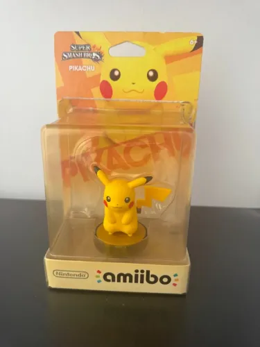 Kit 2 Amiibos Nintendo Boo/Teresa e Pikachu com caixa