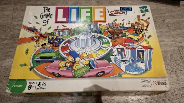 Jogo Life Simpsons vida board game tabuleiro