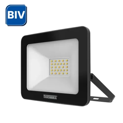 Refletor LED Slim 50W Bivolt 3000K Taschibra Preto