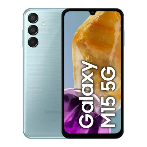 Celular Samsung Galaxy M15 5G, 6.000mah, Câmera 50MP, Azul, 4 GB e 128Gb, Novo, Lacrado 