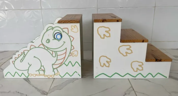 Escorregador Infantil de Madeira + Escadinha