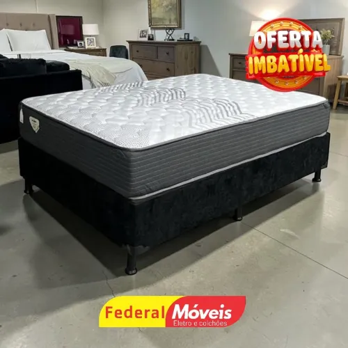 Cama Casal Padrão 138x188cm Colchão e Base - Solicite Catálogo 
