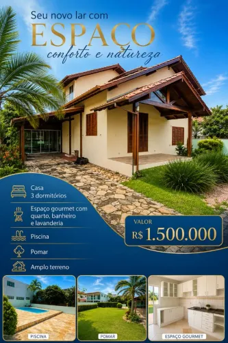 Casa com 4 dormitórios na praia dos Ingleses