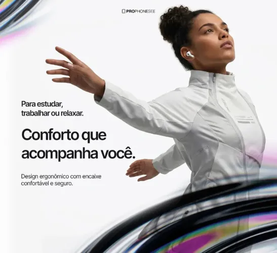 Fone de Ouvido Bluetooth 5.4 Sem Fio - Alta Qualidade