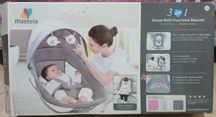 Cadeira de Balanço / Moisés 3 em 1 Mastela Deluxe