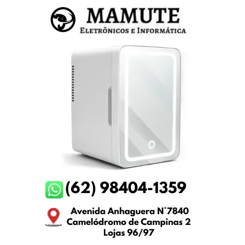 Mini Geladeira Cooler Frigobar com Espelho 4L Skincare Portátil