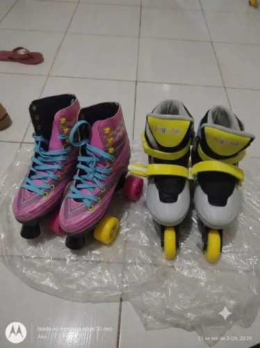 Bora levar 02 pares de patins pra sua criança!!