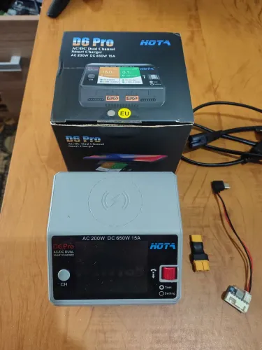 Carregador de bateria hota D6 pro dual channel 200w 15a