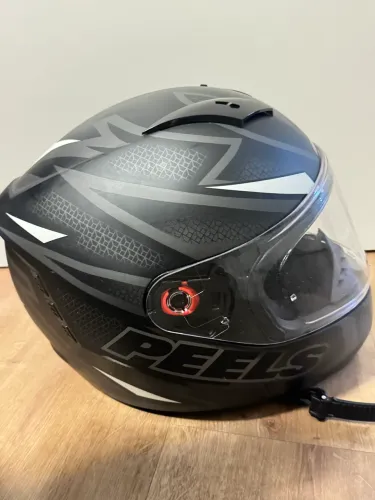 Capacete Peels Icon Fast Cor Preto Fosco Com Branco Tamanho Do Capacete 48 NOVO