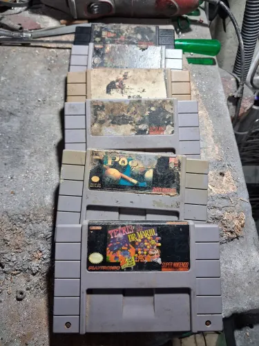 6 cartuchos super Nintendo