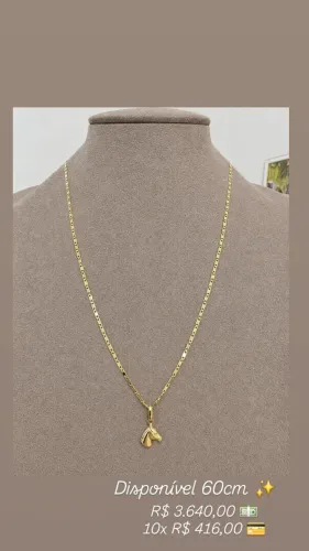 Corrente com pingente Ouro 18k