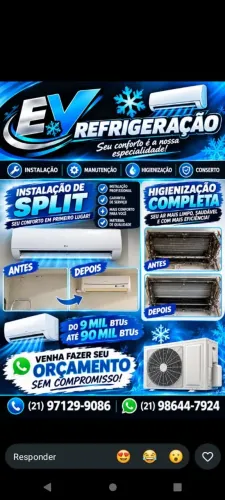 Instalação Limpeza