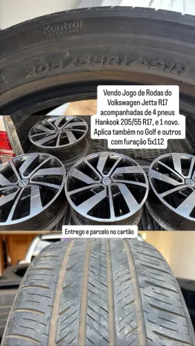Rodas e pneus R17 - VW Jetta/Golf original 