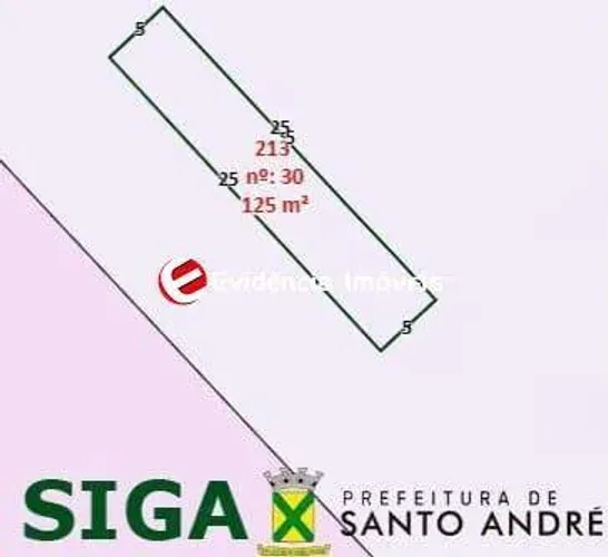 Terreno Residencial 125m² à venda em Santo André (Vila Assunção)