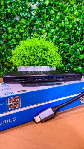 HUB USB 7 EM 1 ORICO PARA NOTEBOOK , TELEFONE E PC