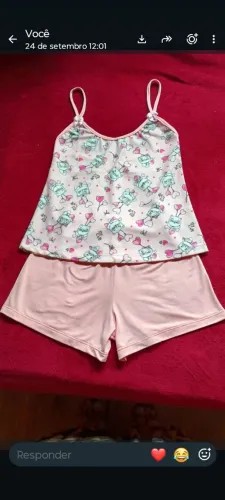 Pijama de verão menina 4 anos