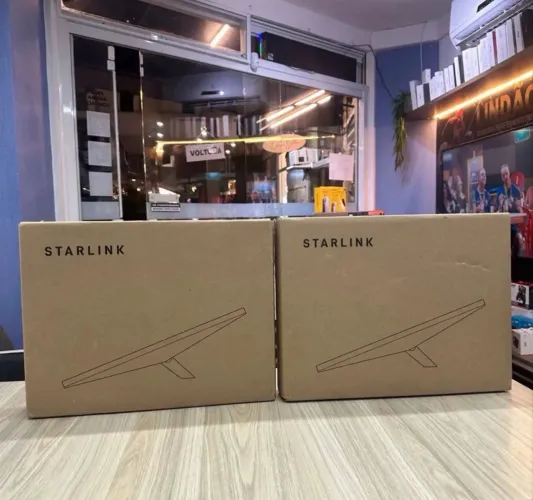KIT INTERNET VIA SATÉLITE COMPLETO STAR LINK MINI / LOJA FÍSICA /LACRADOS/ GARANTIA