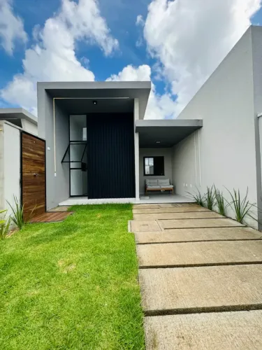 Casas Plana Com 3 Quartos Em Rua Privativa No Eusébio Alto Padrão E Ótima Localização! Có