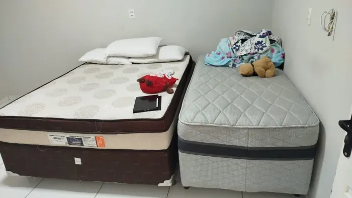 Camas solteiro e Casal