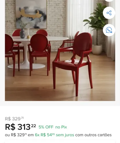 Cadeira Wind Plus Brilhante