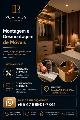 Montagem e desmontagem de móveis! 