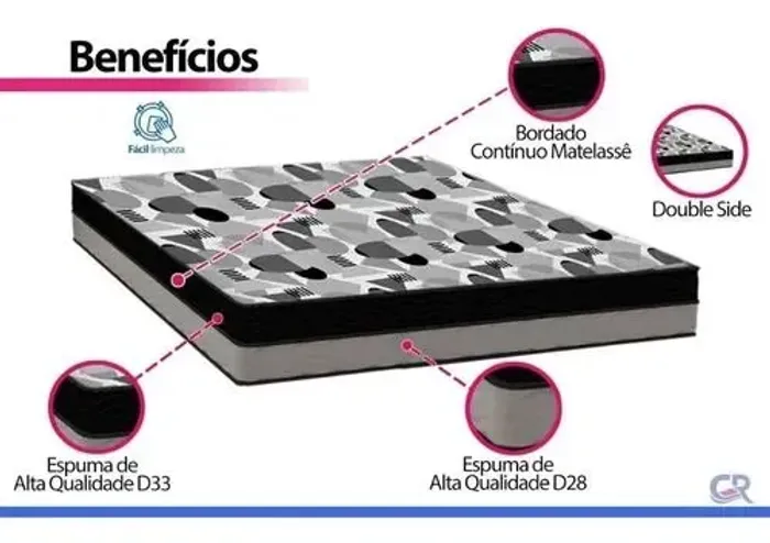 Colchão Ortobom d33 dupla face. Direto da fábrica 21 99i12-8693