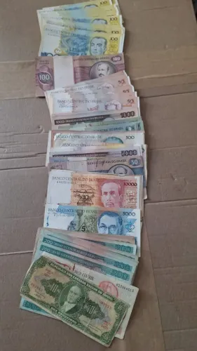 CEDULAS DINHEIRO BRASIL VALORES VARIADOS