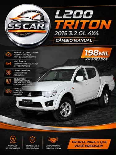 Mitsubishi L200 Triton GL 3.2 CD TB Int. Dies. Mec. 2015
