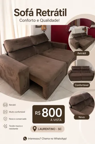 Vendo sofá semi novo