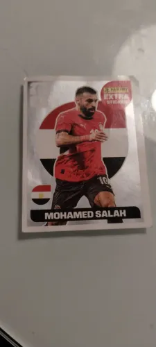 Figurinha extra sticker do Mohamed salah prata