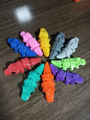 10 Jacaré mini articulado 3D