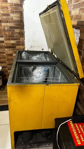 Freezer 2 tampas grande 110v