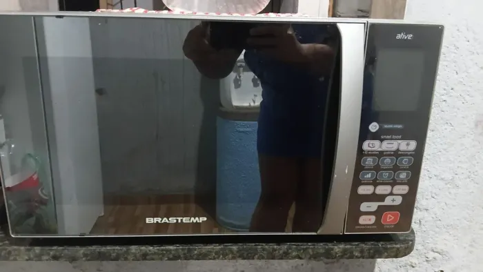 Micro-ondas Brastemp Ative 31L Espelhado-Funcionando(Luz Queimada)