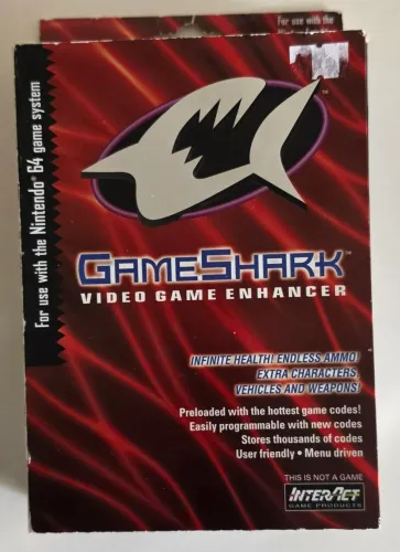 Game Shark na caixa com manual.