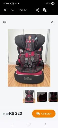 Cadeirinha de segurança para veículo