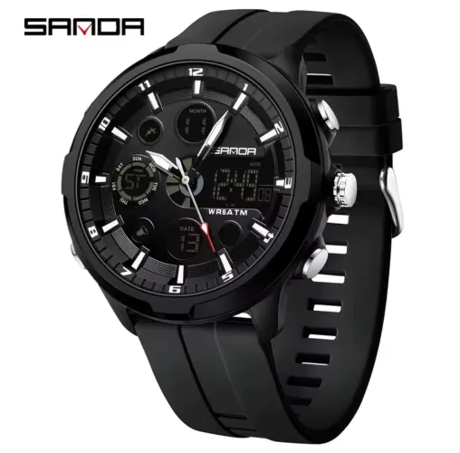 Relógio Masculino SANDA Digital Militar - Esportivo, Resistente e Estiloso