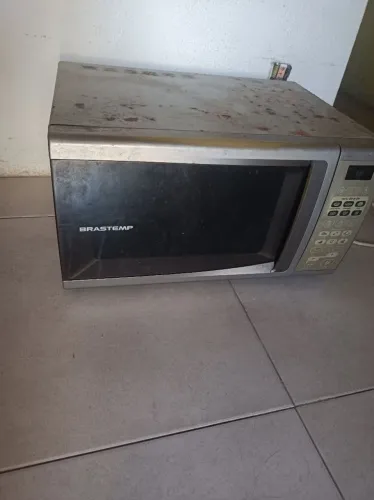 Microondas funcionando