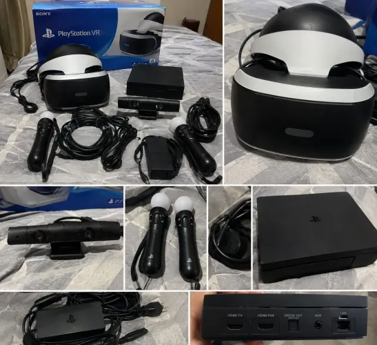 ? PlayStation VR PS4 Completo + Câmera + 2 Controles Move