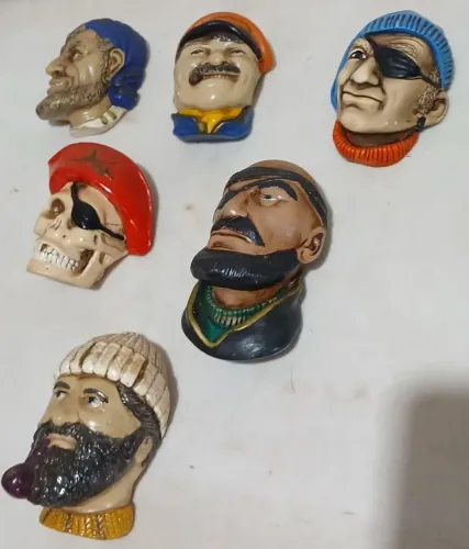 Kit cabeças marujos e piratas lote 2