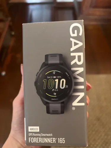 Relógio novo caixa Garmin forerunner 165
