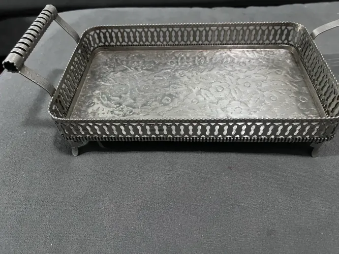 Bandeja banhada a prata 90