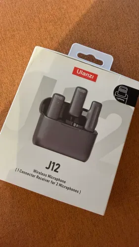 Microfone de Lapela Ulanzi J12 para iPhone (Lightning) - Duplo