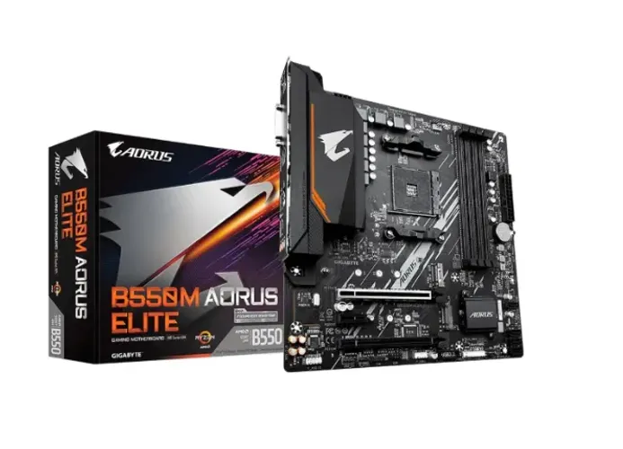 Placa-mãe Gigabyte B550M AORUS Elite Rev. 1.3