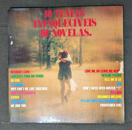 LP Vinil 18 Temas Inesquecíveis de Novelas (1976) - Vinil Raro Top Tape