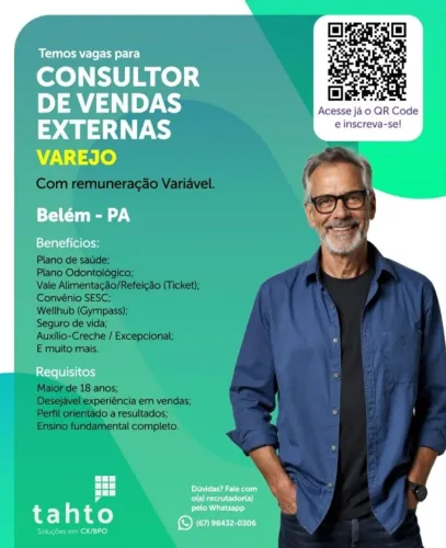 CONSULTOR VENDAS EXTERNAS - BELÉM